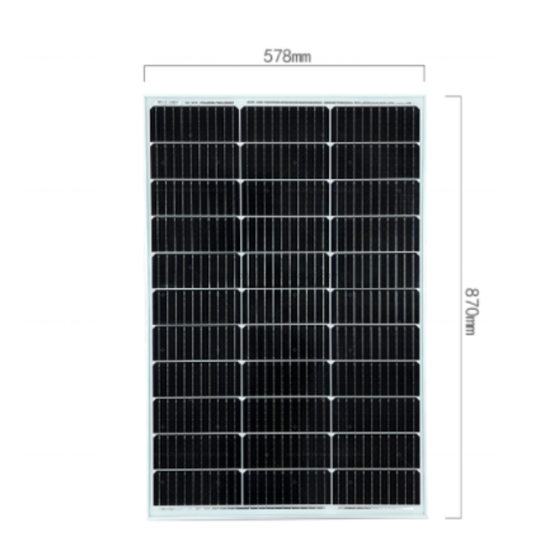 Brightway Solar Hot Sedelling 120W Mono Solar Panel Kit
