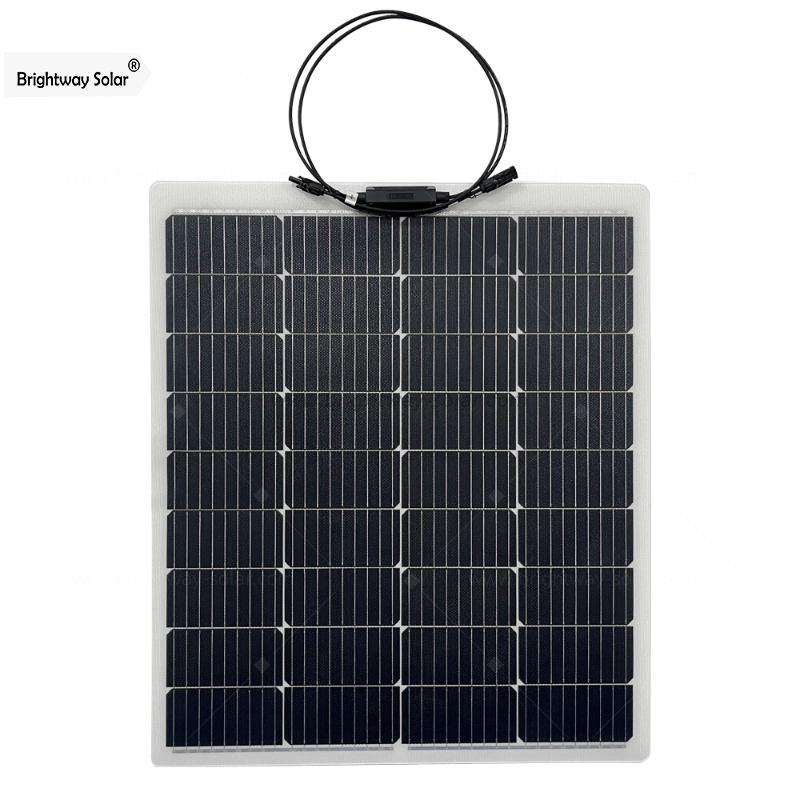 Brightway Solar 100W 20.16V Гибкая монокристаллическая солнечная панель Высокая эффективность модуля PV Power