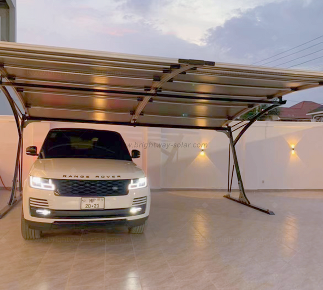 Brightway Solar Double -Waterproftion Carport с солнечной зарядной системой парковки