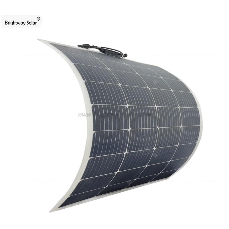 Brightway Solar 100W 20.16V Гибкая монокристаллическая солнечная панель Высокая эффективность модуля PV Power
