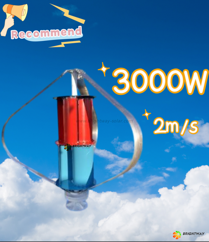 Brightway 3000W 3KW крыши версии Вертикальный ветрогенератор
