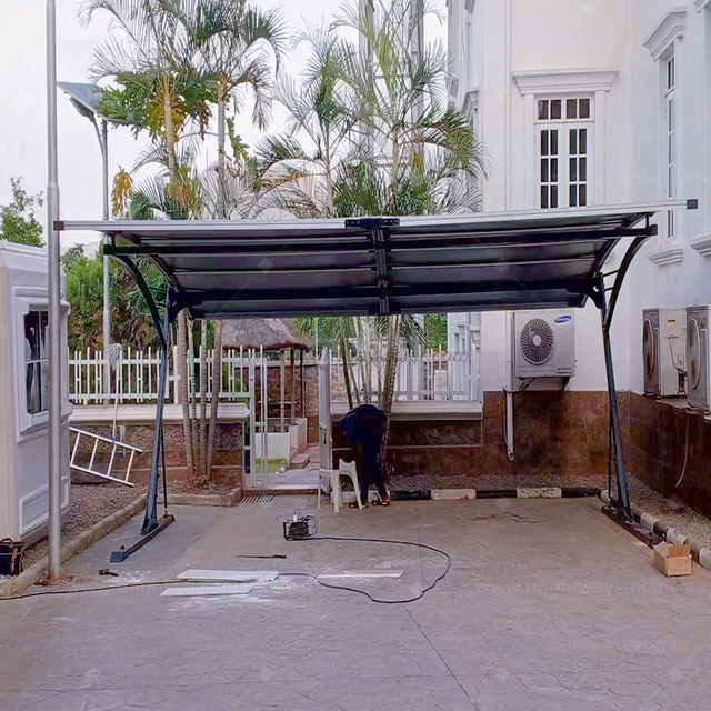 Brightway Solar Double Parking Carport с алюминиевыми кронштейнами Китайская фабрика поставщиков для легкой парковки с двойной парковкой