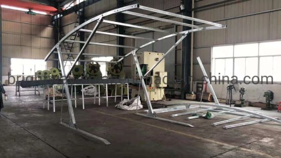 Солнечный навес по автомобилю красивой кривой для 1 машины, 2 машины, 3 машины