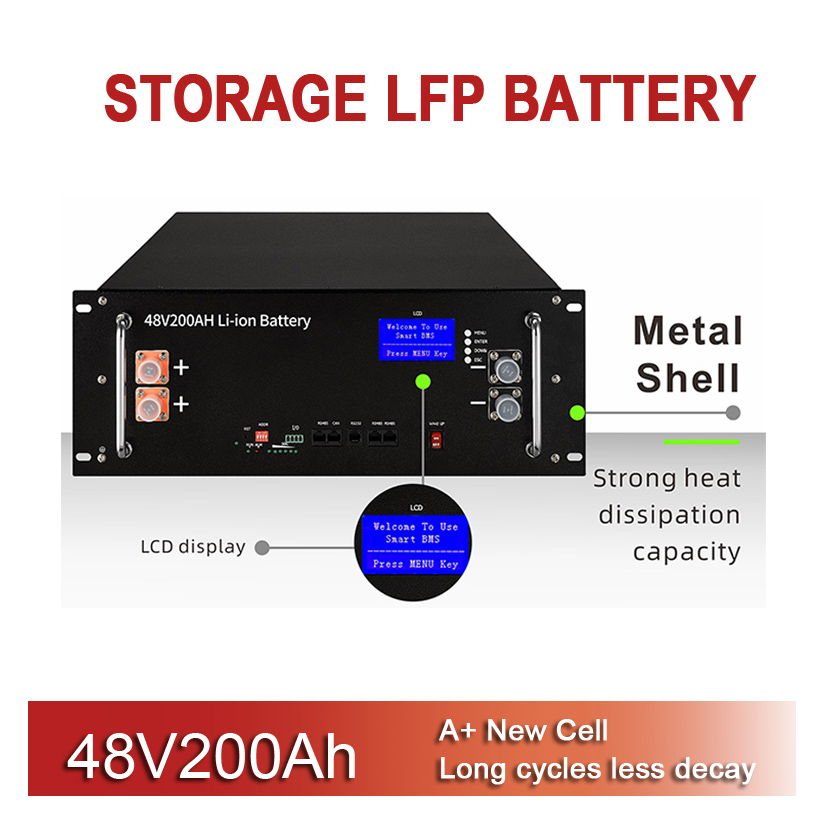 Литийная батарея 48V200AH 51.2V 200AH Батарея лития-ионная система хранения