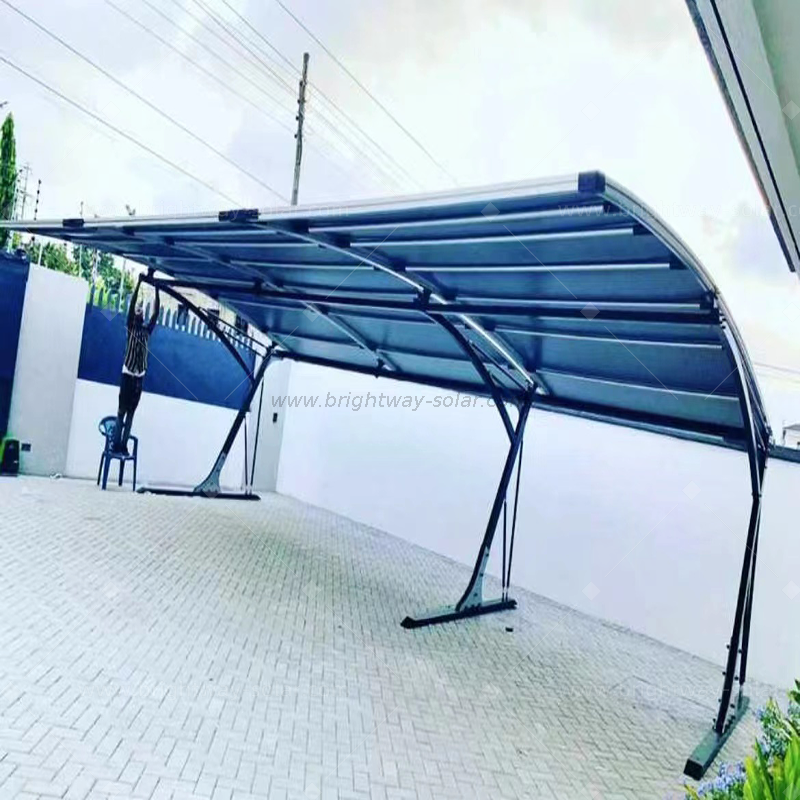 Brightway Solar Лучший качественный тройной навесок Солнечную систему алюминиевая солнечная крыша Carport 