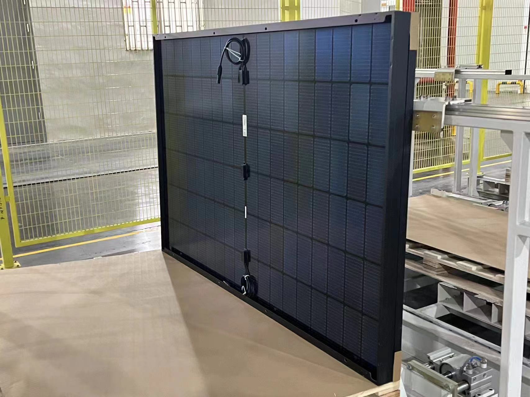 Brightway Solar Topcon N Тип 440W Полный черный стеклянный фотоэлектрические панели для коммерческого использования