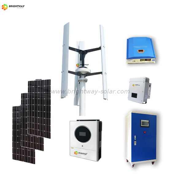 Brightway On Grid Off Grid 3KW Wind Generator Solar System 